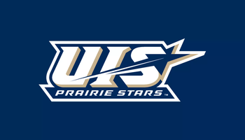 UIS Prairie Stars logo on blue background