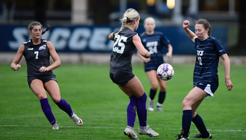 Dani Auble playing soccer