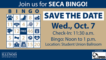 Bingo event poster with date and location details.