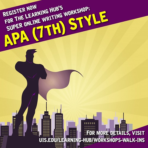 APA style workshop flyer