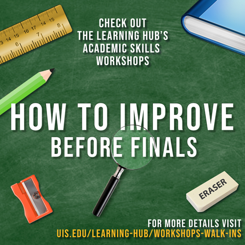 how to improve before finals workshop flyer