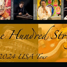 Poster for the event "One Hundred Strings: Understanding South Asia Through Music & History"