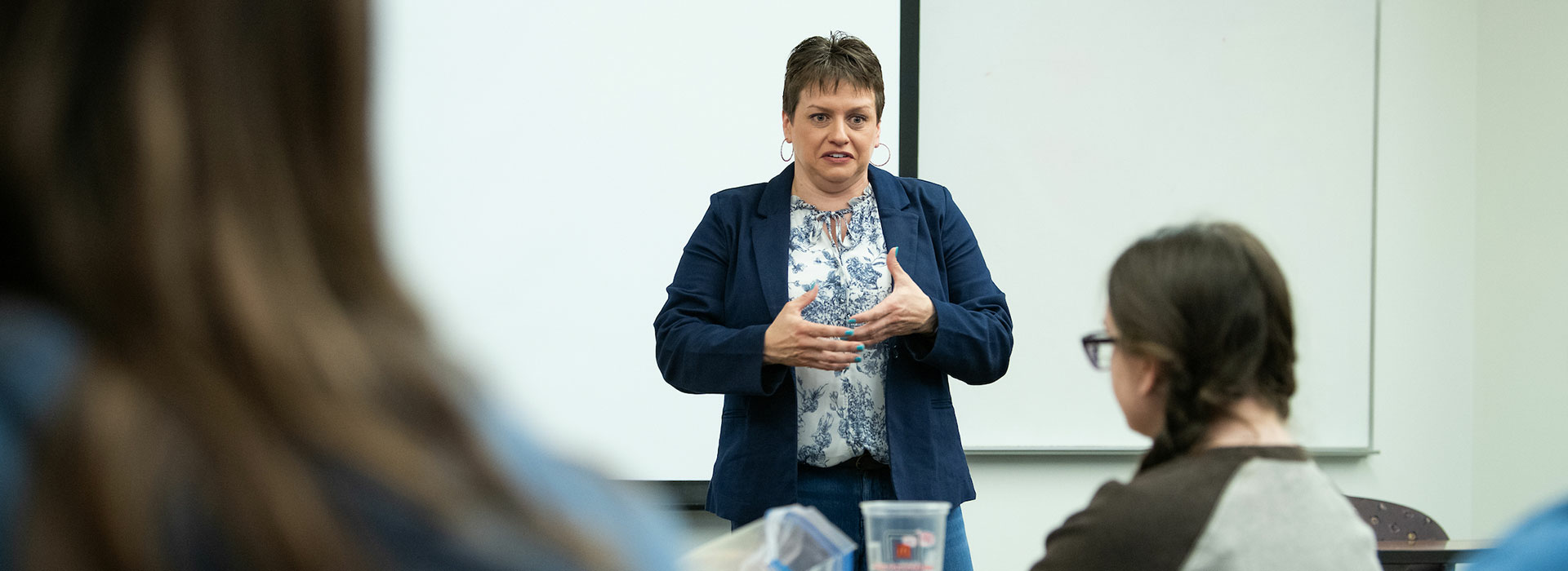 professor in front of class