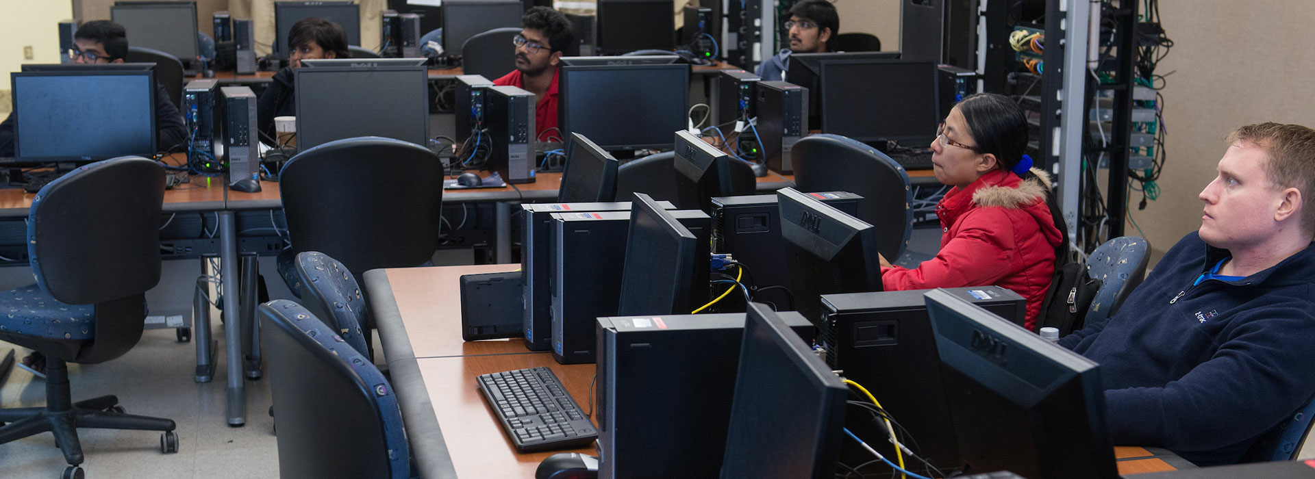 students in computer lab