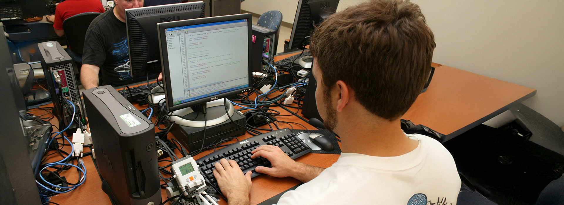 students at computer