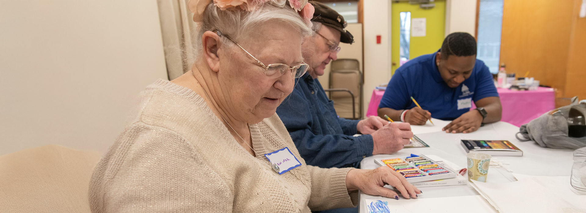 elderly people coloring