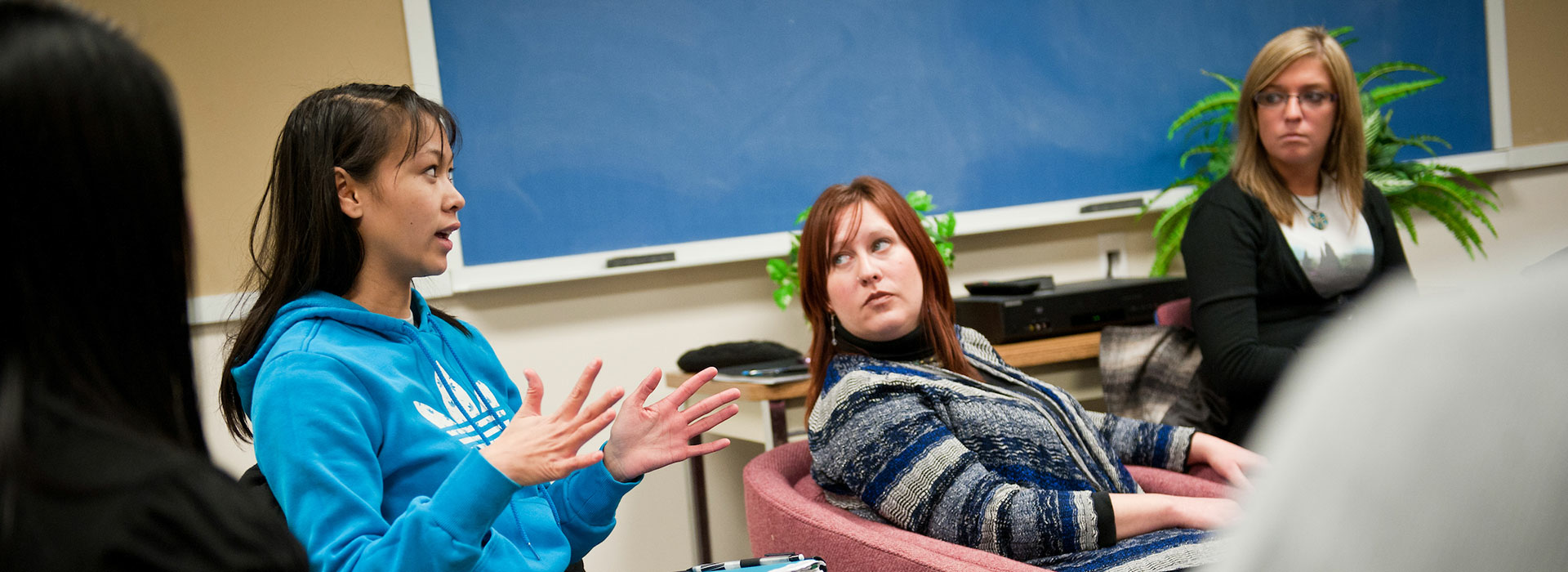 woman speaking