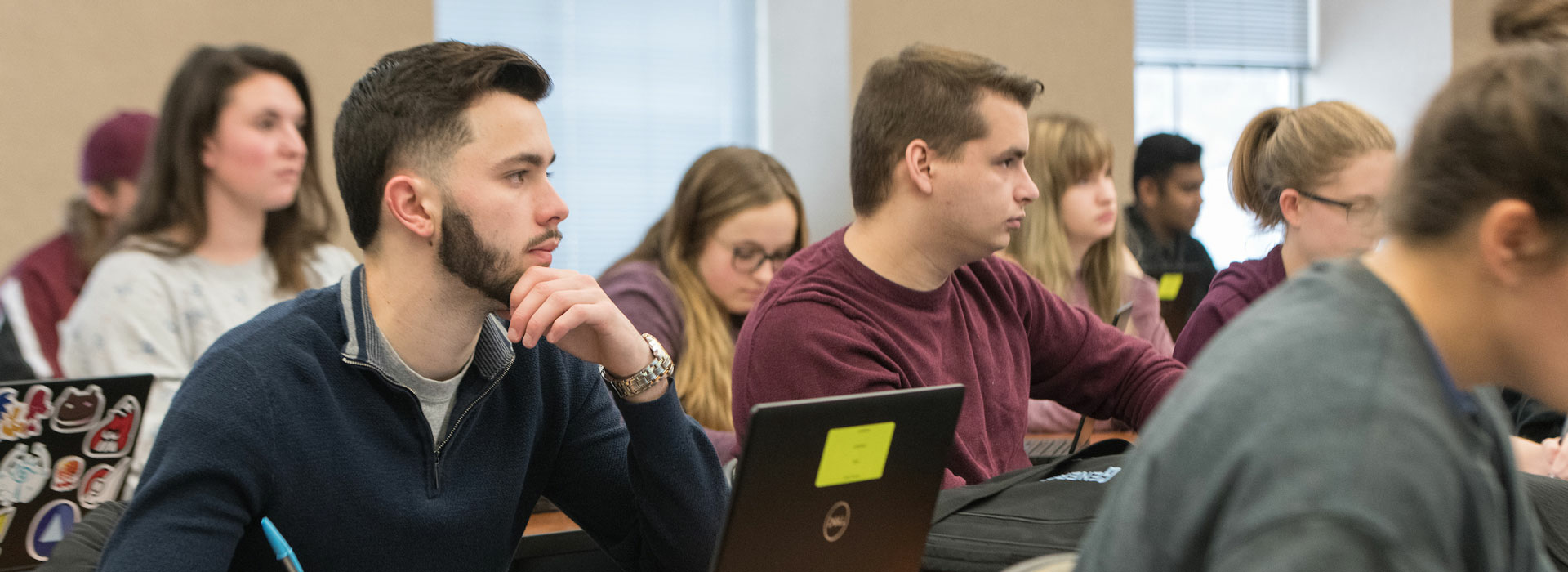 students paying attention in the classroom