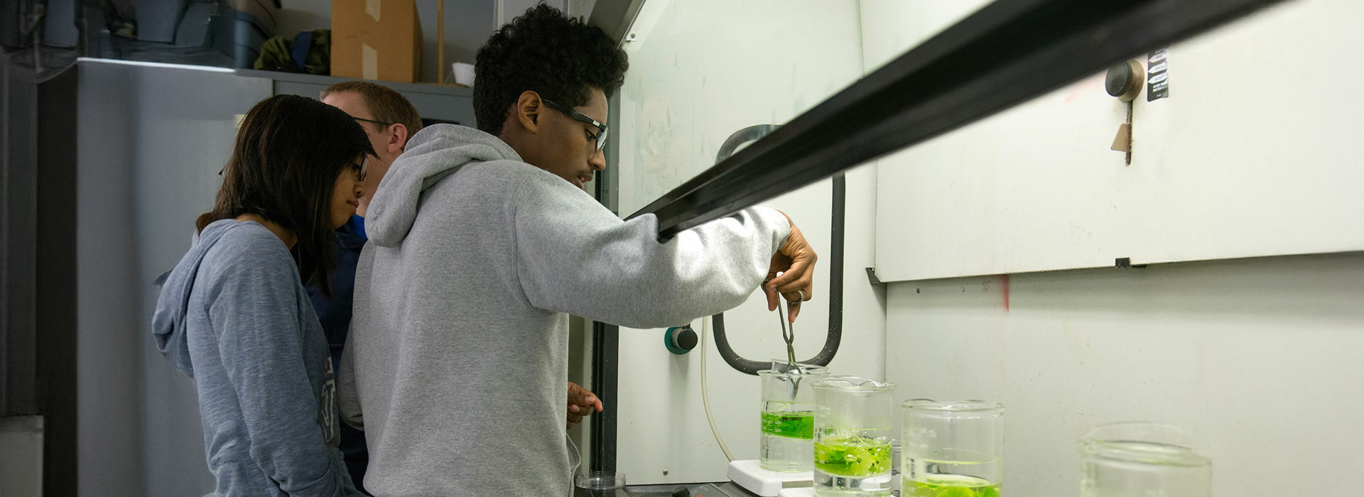 students in lab