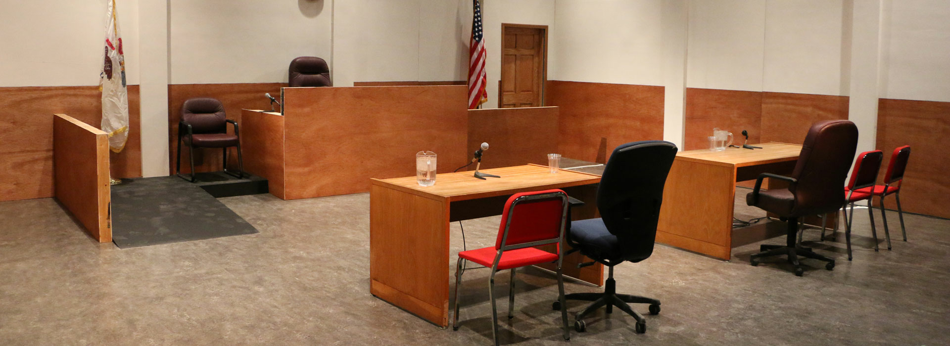 empty courtroom