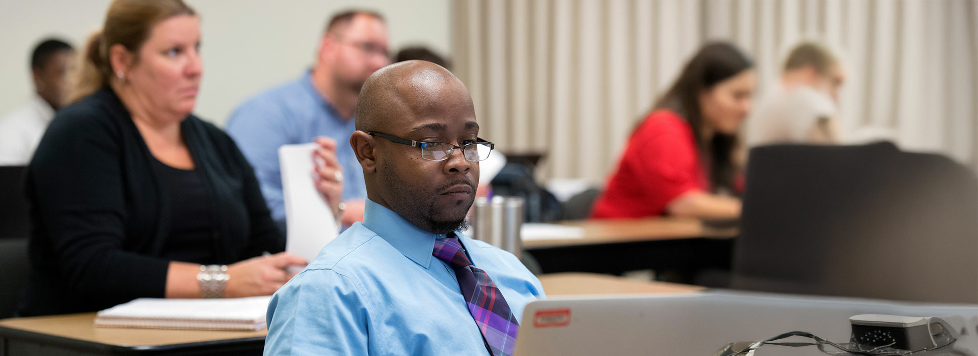 students in class