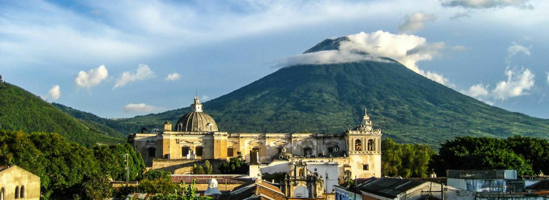 a high view in Antigua, Guatemala